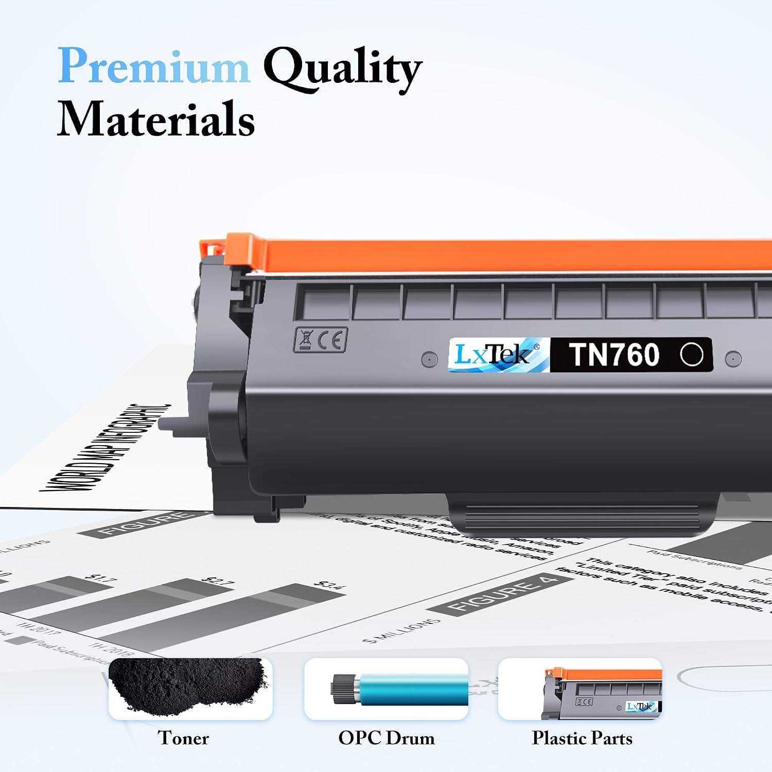 Thumbnail 4 de LxTek TN760 Black Toner Cartridge