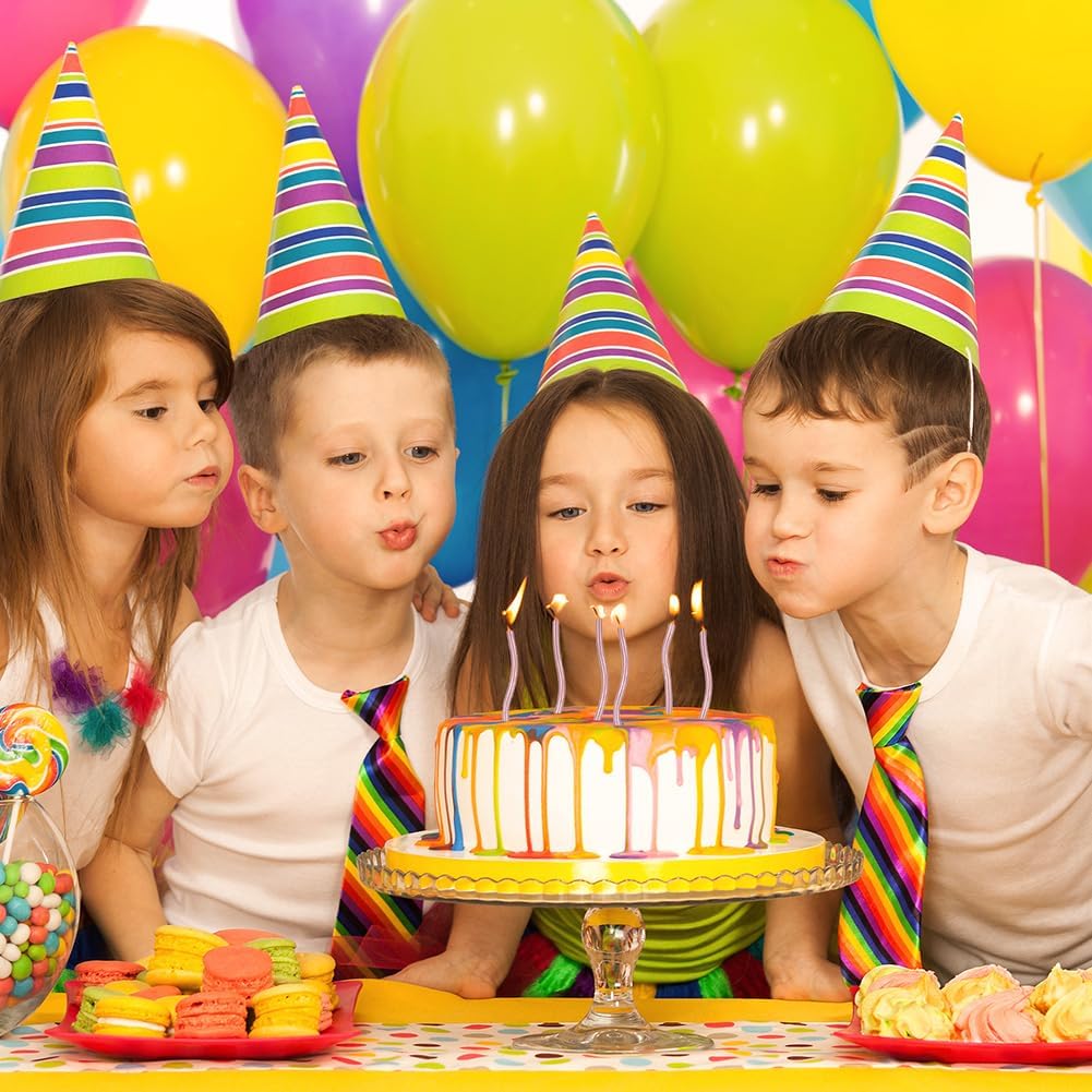 Thumbnail 4 de URAQT 24 pack Twisty Birthday Candles in Holders (Rose Gold) – metallic spiral cupcake-style cake candles