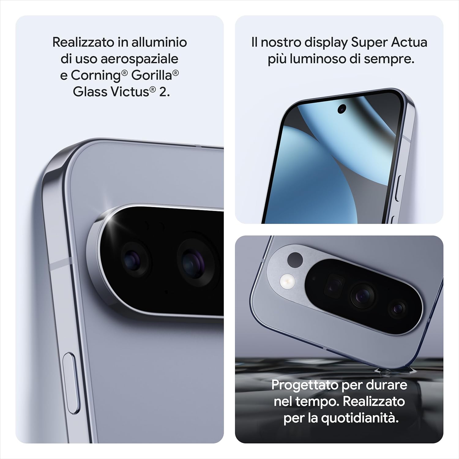 Thumbnail 4 de Google Pixel 10 Pro (sbloccato) con Gemini, tripla fotocamera e display Super Actua da 6,3" – 256GB, Nero ossidiana