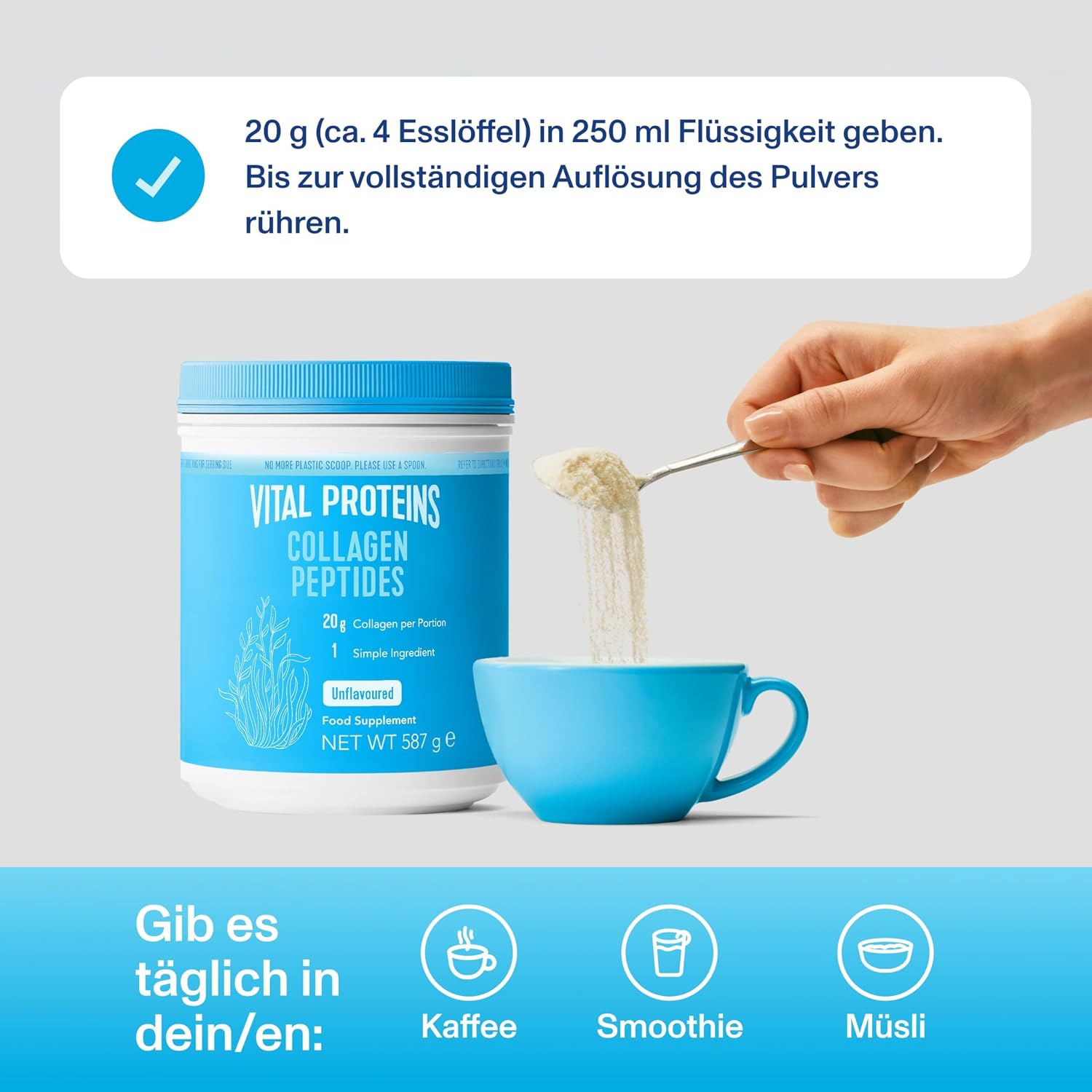 Detalle 2 de Vital Proteins Collagen Peptides 587g