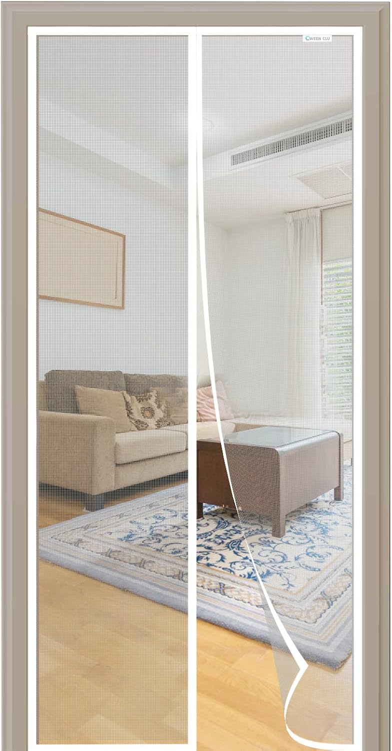 Thumbnail 6 de CWEEN CLU magnetische Fliegengitter-Tür für Balkontür, 85×205 cm, schwarz – bohrfrei