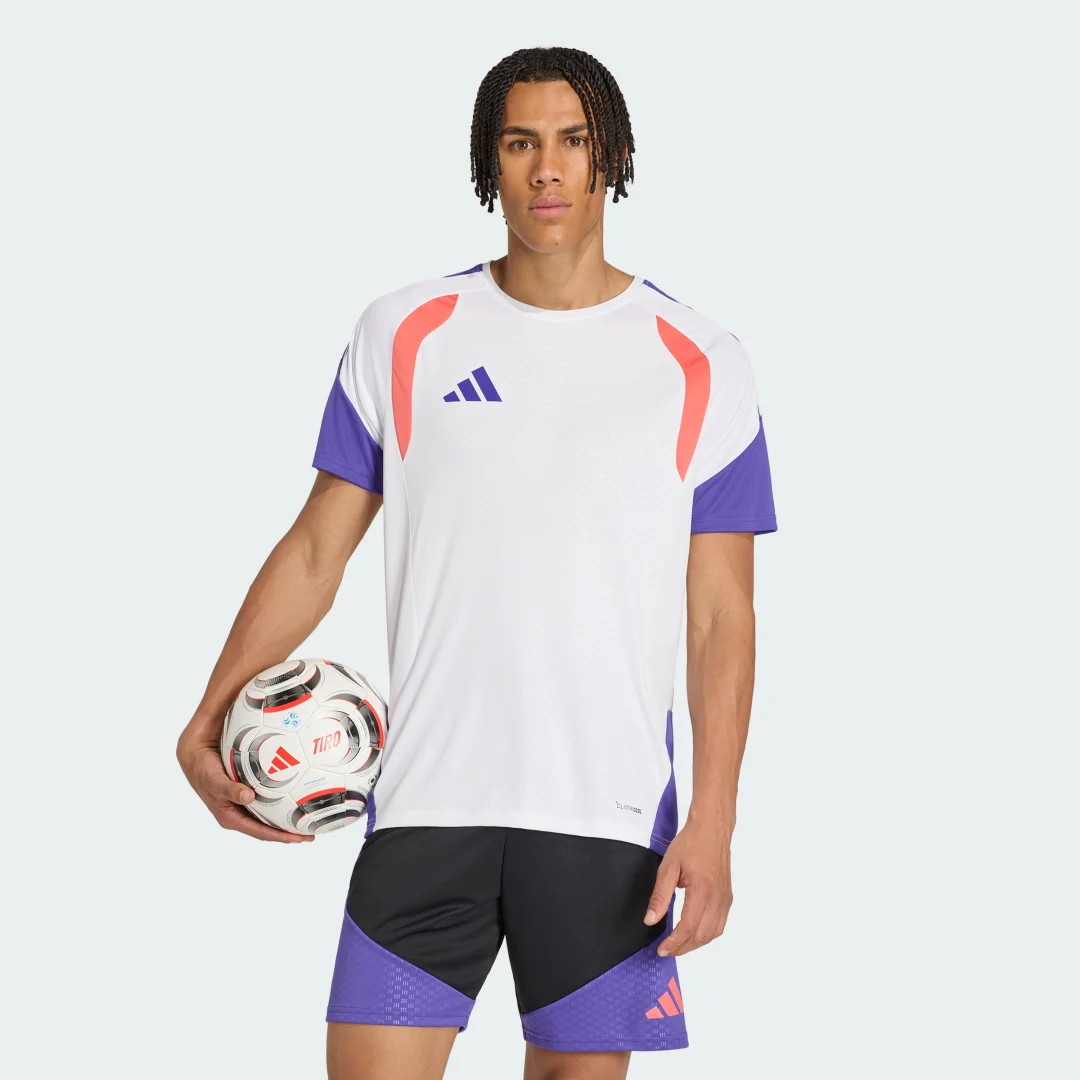 Detalle de Camiseta de entrenamiento Tiro 26 Competition de Adidas – Blanco