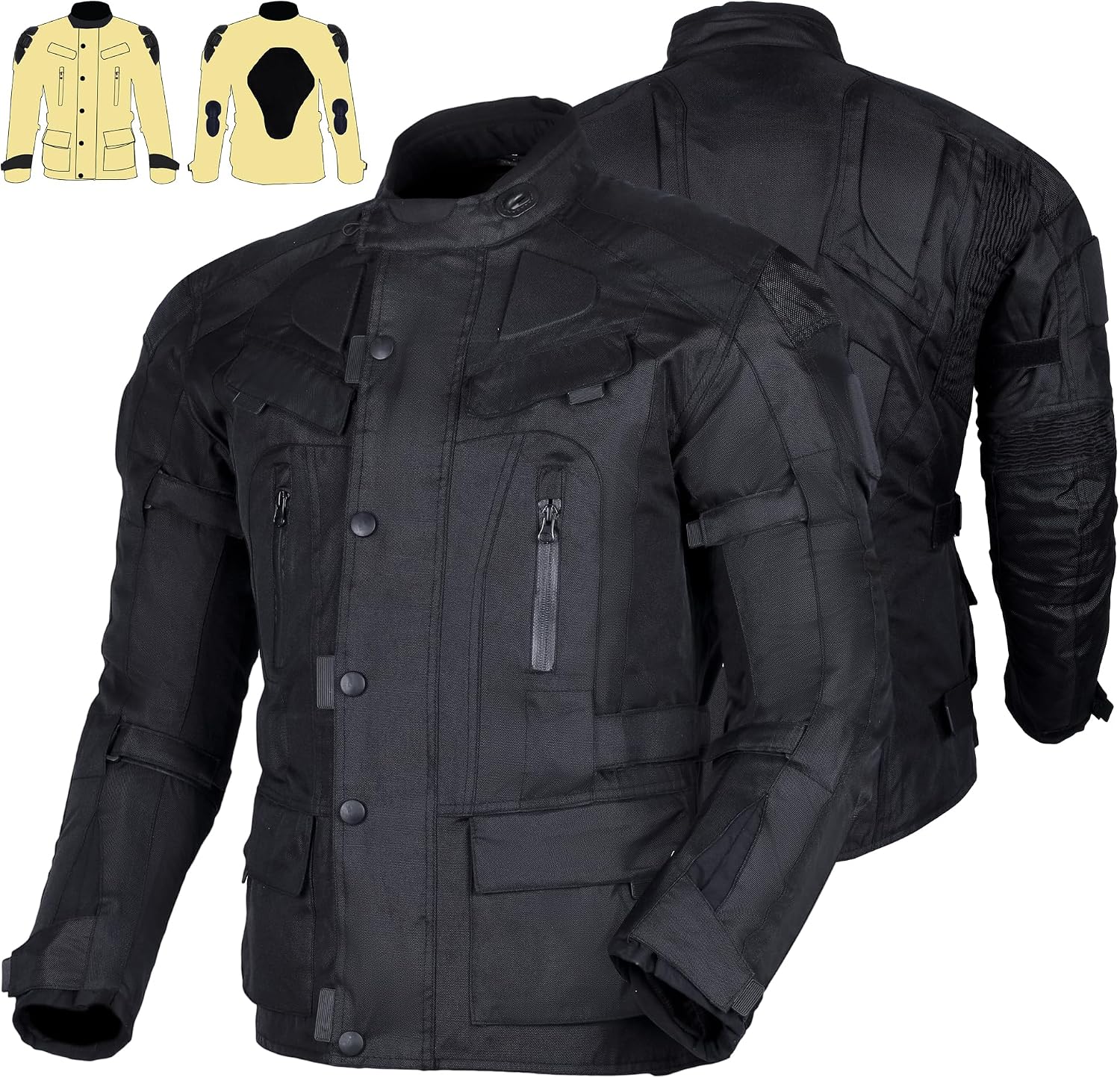 Thumbnail 6 de Bikers Gear Australia CJ2021-M – tekstylna kurtka motocyklowa z wypinaną ociepliną