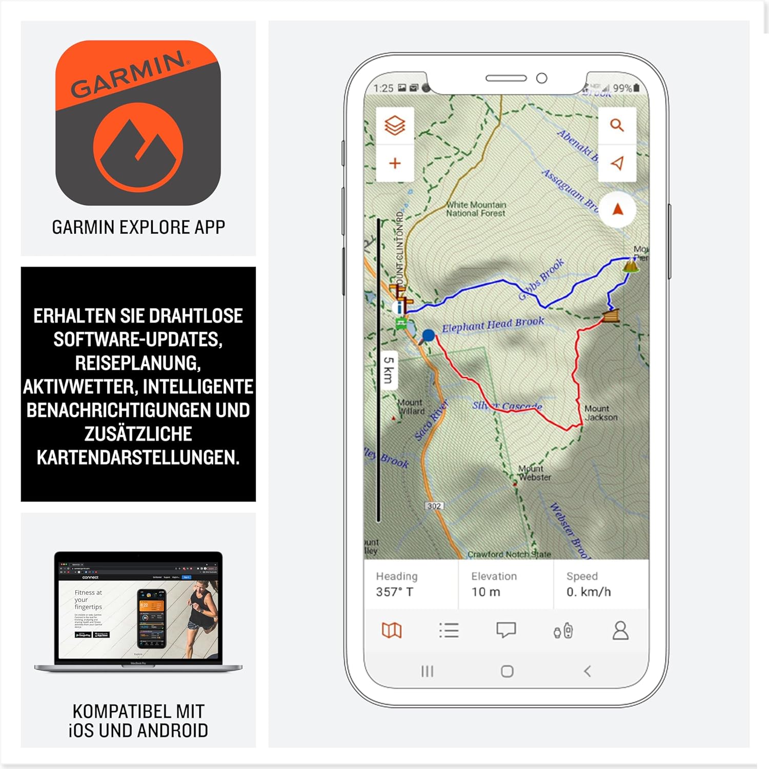Thumbnail 4 de Garmin eTrex SE: robustes Outdoor-GPS mit 2,2”-MIP-Display, IPX7 & Garmin Explore