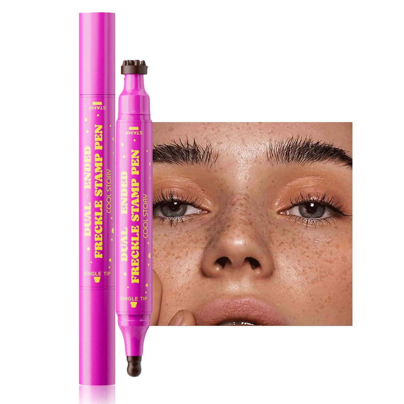 Detalle de Beauty Glazed 02 Mousy Brown Dual-Ended Freckle Stamp Pen with Precision Tip