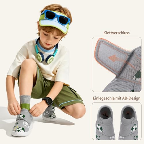 Thumbnail 7 de IceUnicorn Hausschuhe Kinder Jungen Mädchen – atmungsaktives Obermaterial, Klettverschluss und rutschfeste Sohle