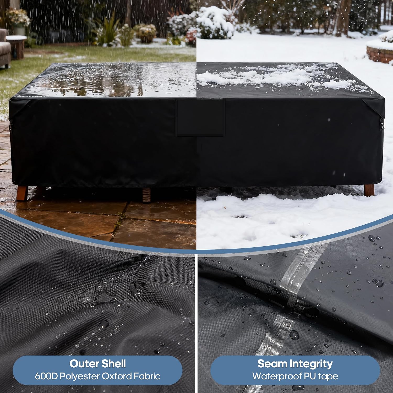 Detalle 2 de DUMOS Outdoor Furniture Cover 600D