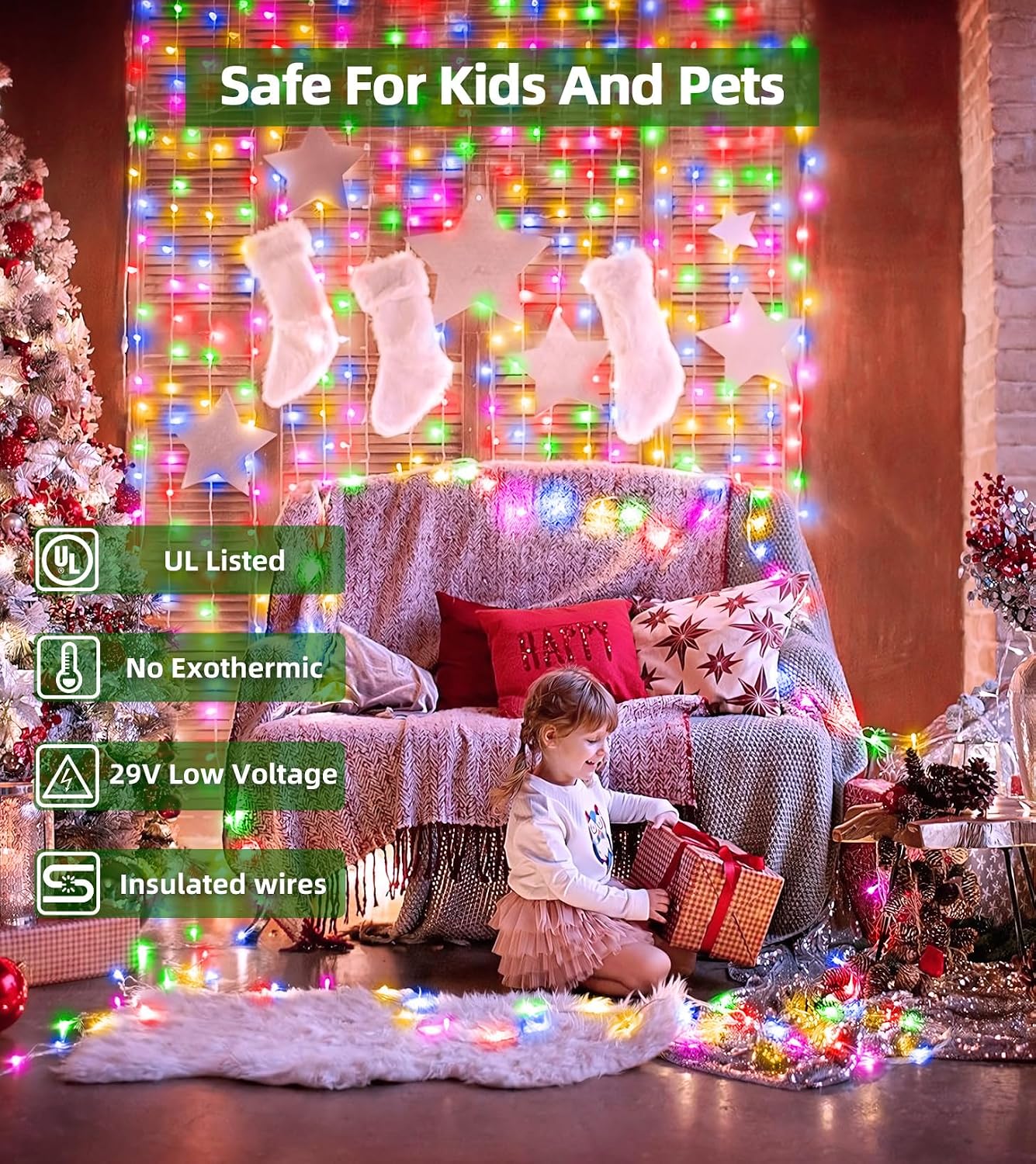 Thumbnail 4 de BPAZVUH UNI-750L Christmas String Lights, 239 ft, 750 Multicolour LEDs