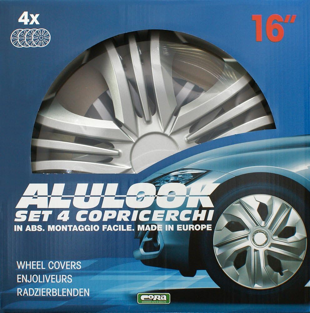 Detalle 2 de Cora Alulook Fun 40946 – kołpaki 16 cali z ABS, zestaw 4 sztuki