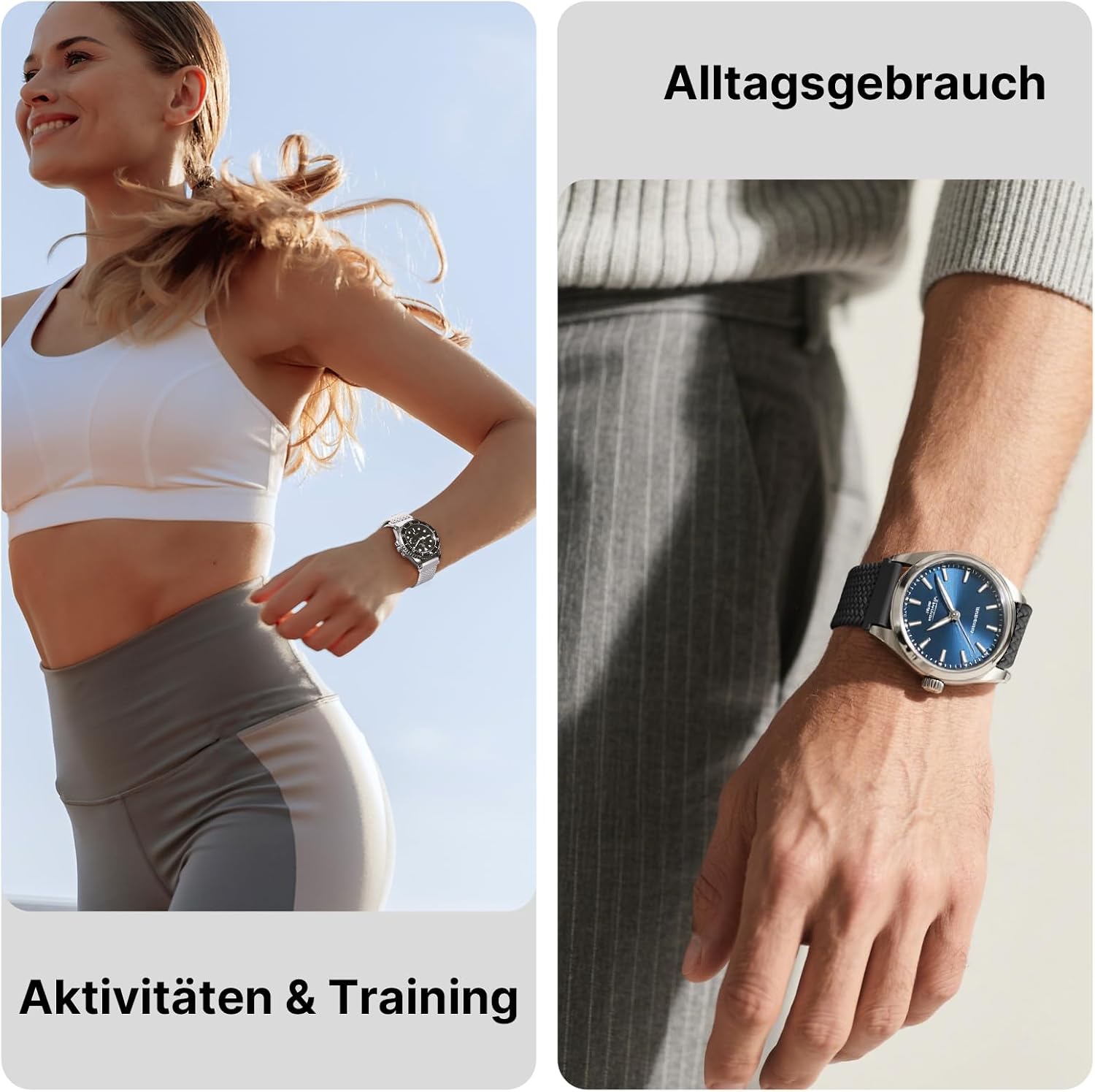 Thumbnail 6 de Fullmosa Nylon Uhrenarmband 20mm — 2er Set
