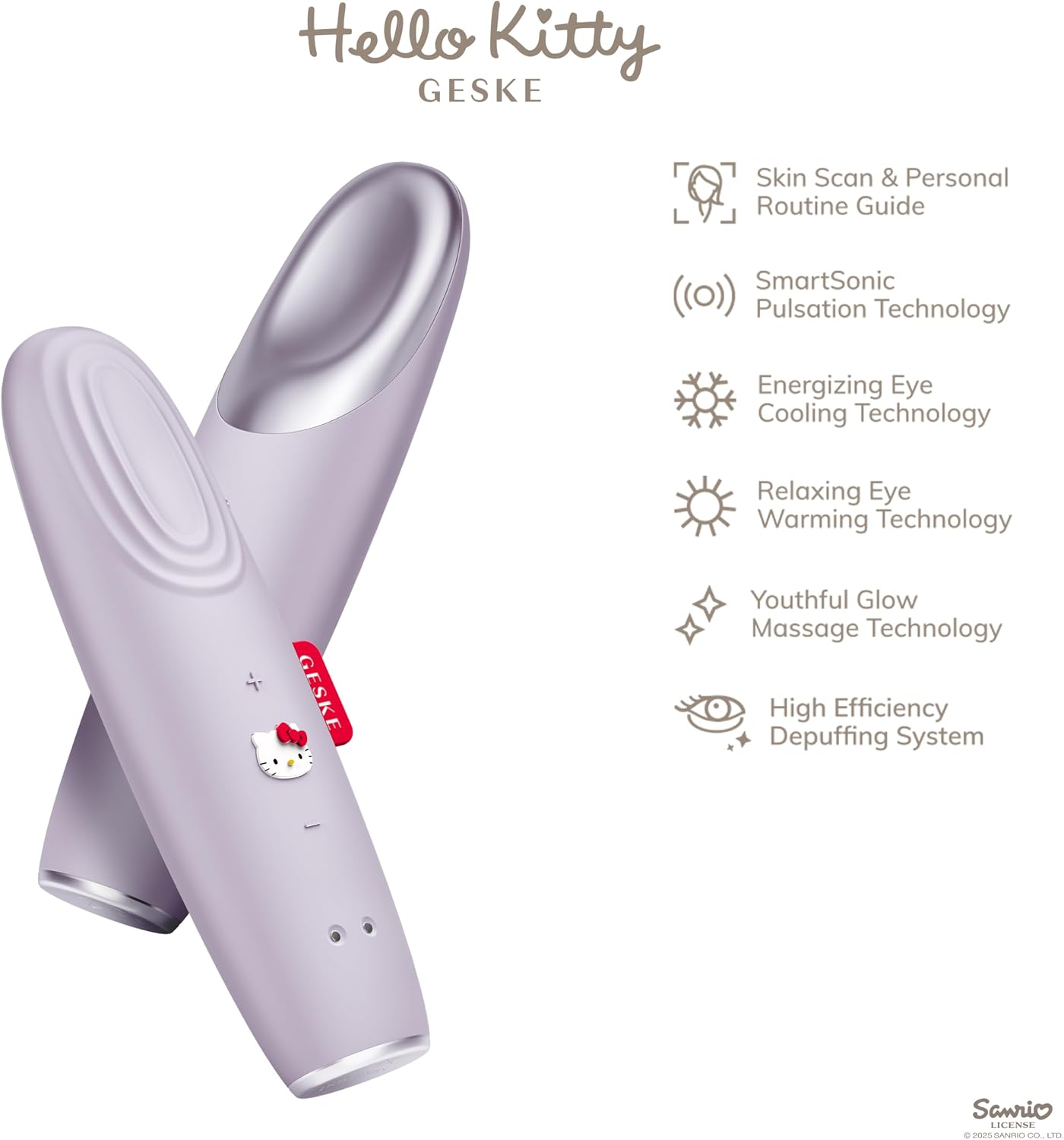 Detalle 2 de GESKE x Hello Kitty: Dispositivo energizzante oculare 6-in-1 con SmartAppGuided