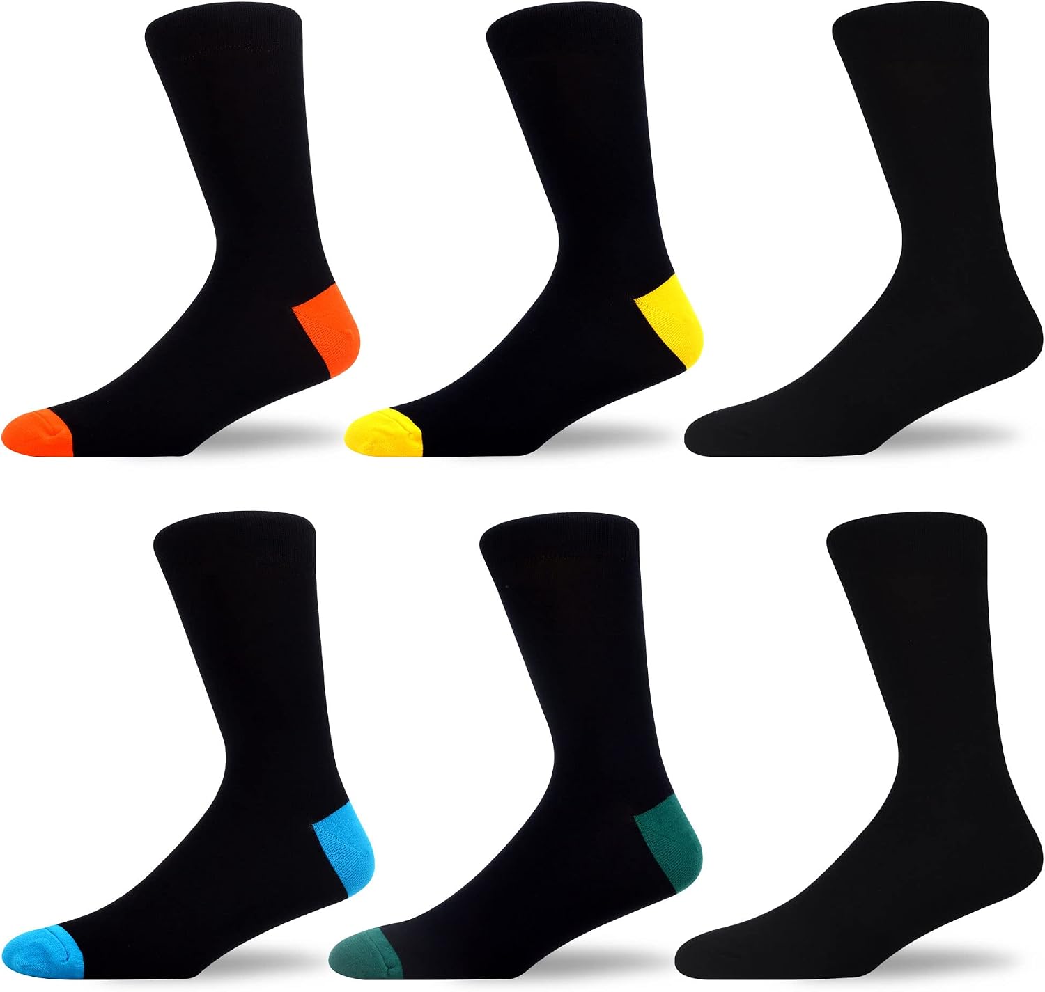 Detalle 2 de WeciBor Men's Bamboo Socks 6/12 Pack: Breathable, Seamless Comfort for Everyday Wear