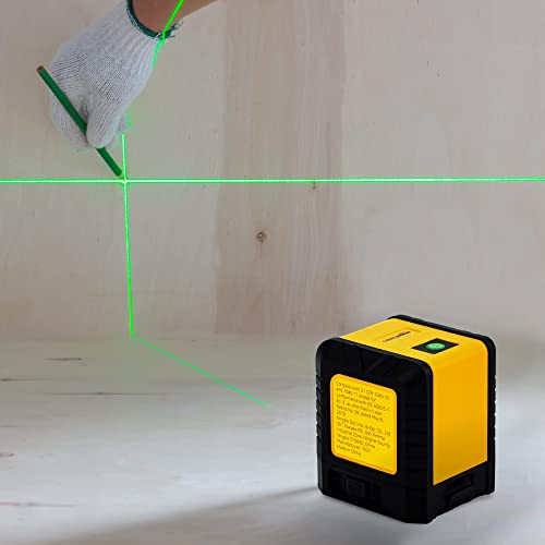Detalle 2 de Amazon Basics: Livella laser verde a linee incrociate autolivellante, 18 m, staffa magnetica e attacco treppiede
