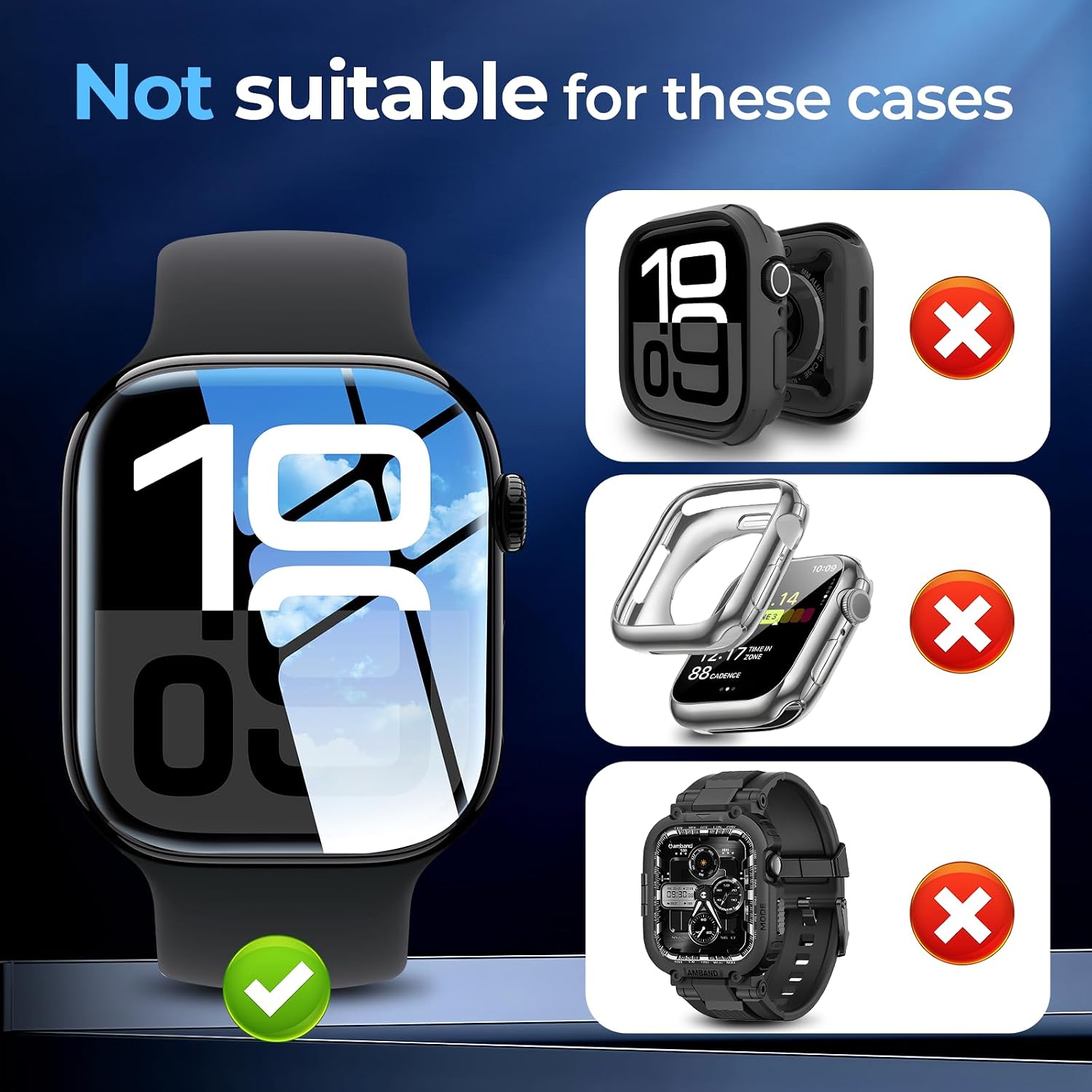 Thumbnail 6 de LK 6 Pack Screen Protector for Apple Watch 46mm