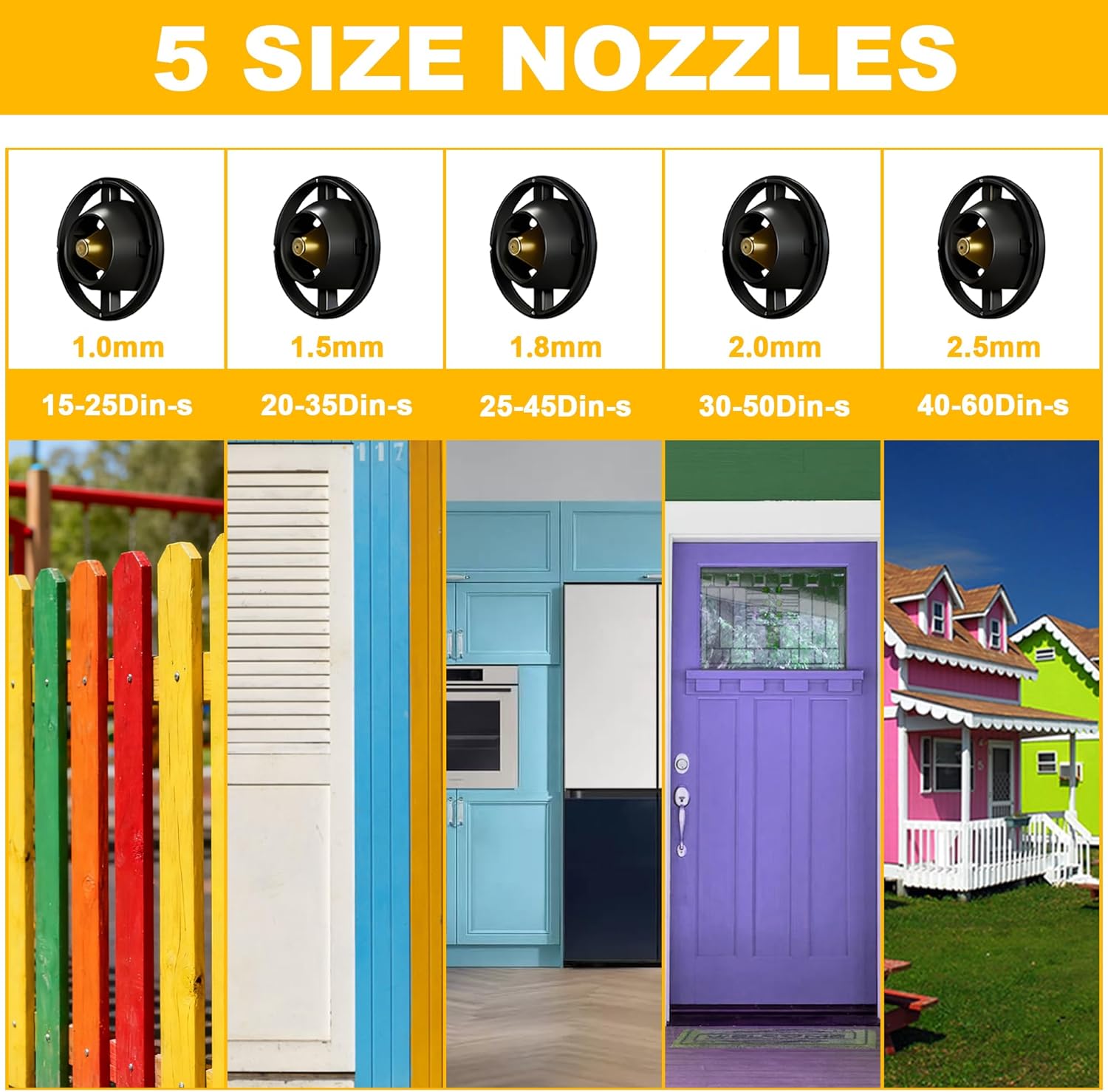 Thumbnail 3 de ROTTOGOON Electric Fence Paint Sprayer 550W (1400ml) with 5 Nozzles and 3 Spray Patterns