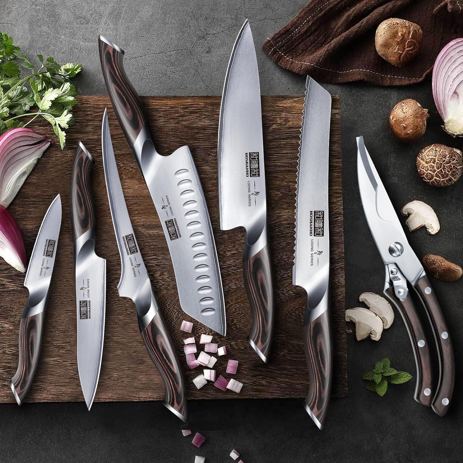 Thumbnail 5 de HOSHANHO Kitchen Knife Set, 8-Piece