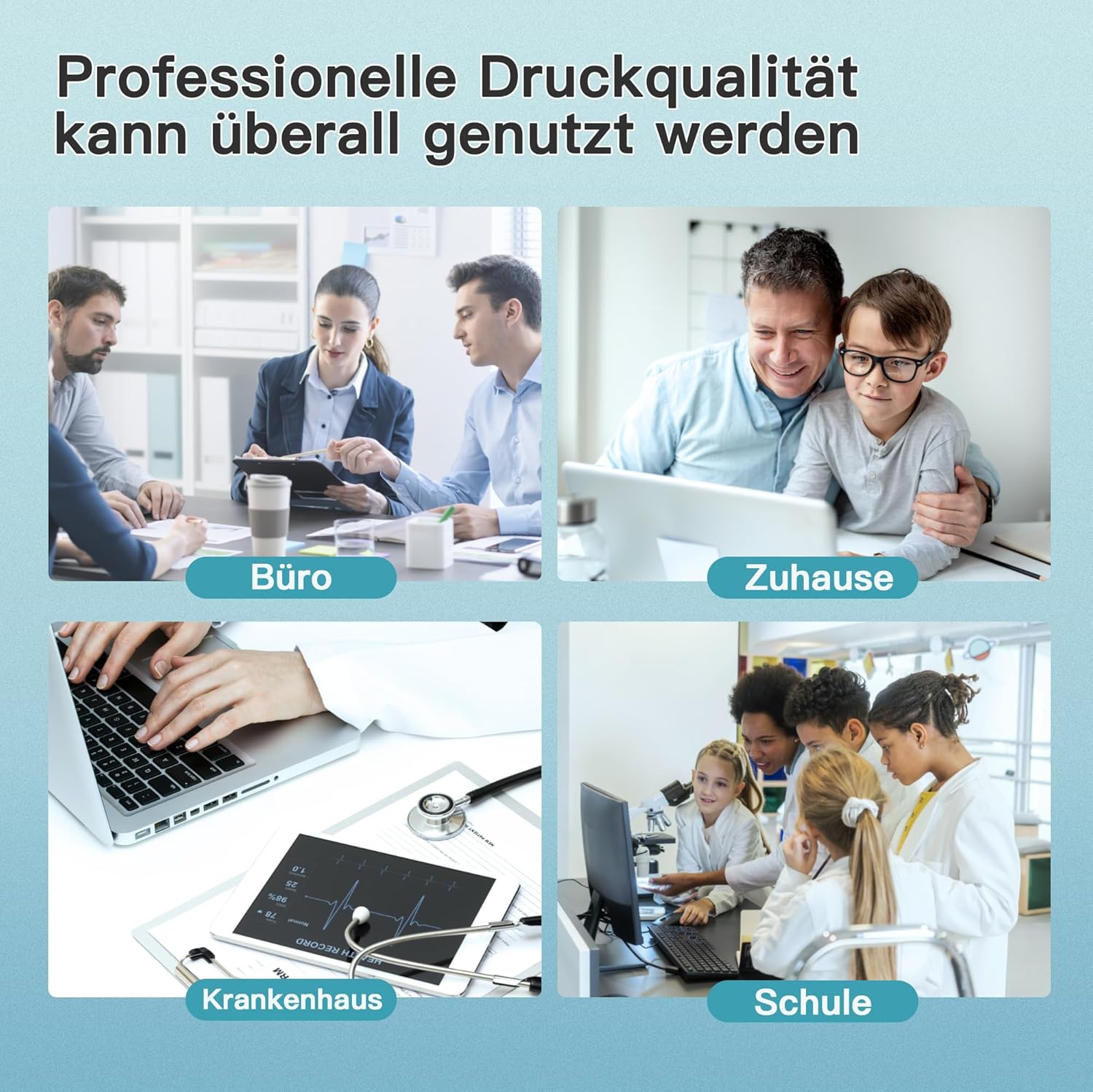 Thumbnail 4 de Glliter 903XL Multipack kompatibel mit HP 903 XL (4er-Set: Schwarz, Cyan, Magenta, Gelb)
