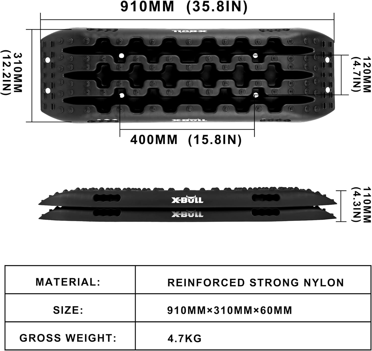 Thumbnail 2 de X-BULL New Recovery Traction Tracks 35.8 in