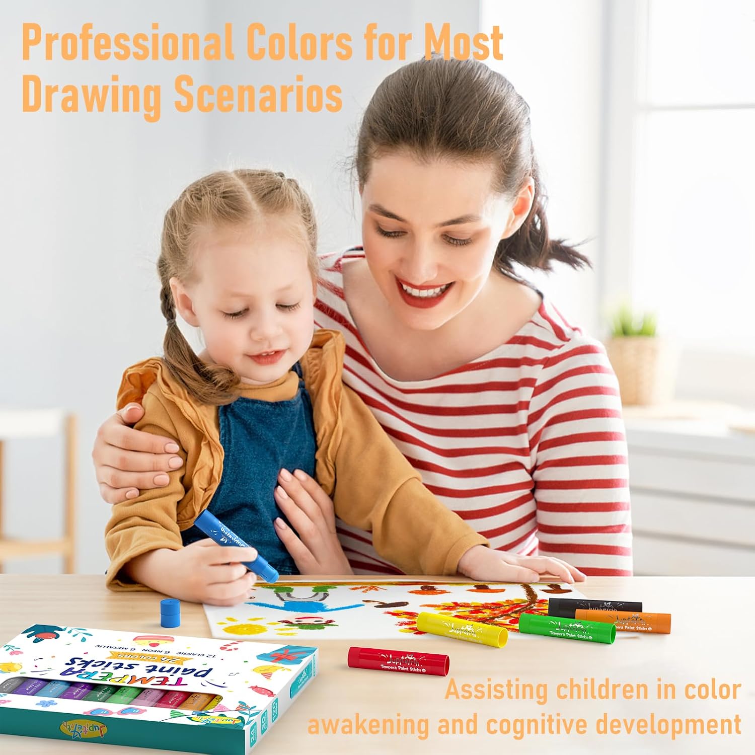 Thumbnail 6 de JUPITEARTH 24 Colors Tempera Paint Sticks