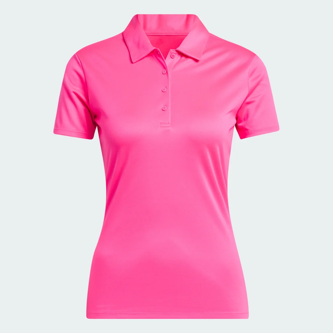 Detalle 2 de Polo Women’s Solid Performance Short Sleeve de Adidas – Rosa