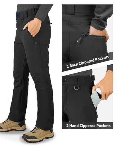 Thumbnail 4 de 33,000ft Men's Waterproof Softshell Ski Trousers, Fleece-Lined, Four-Way Stretch