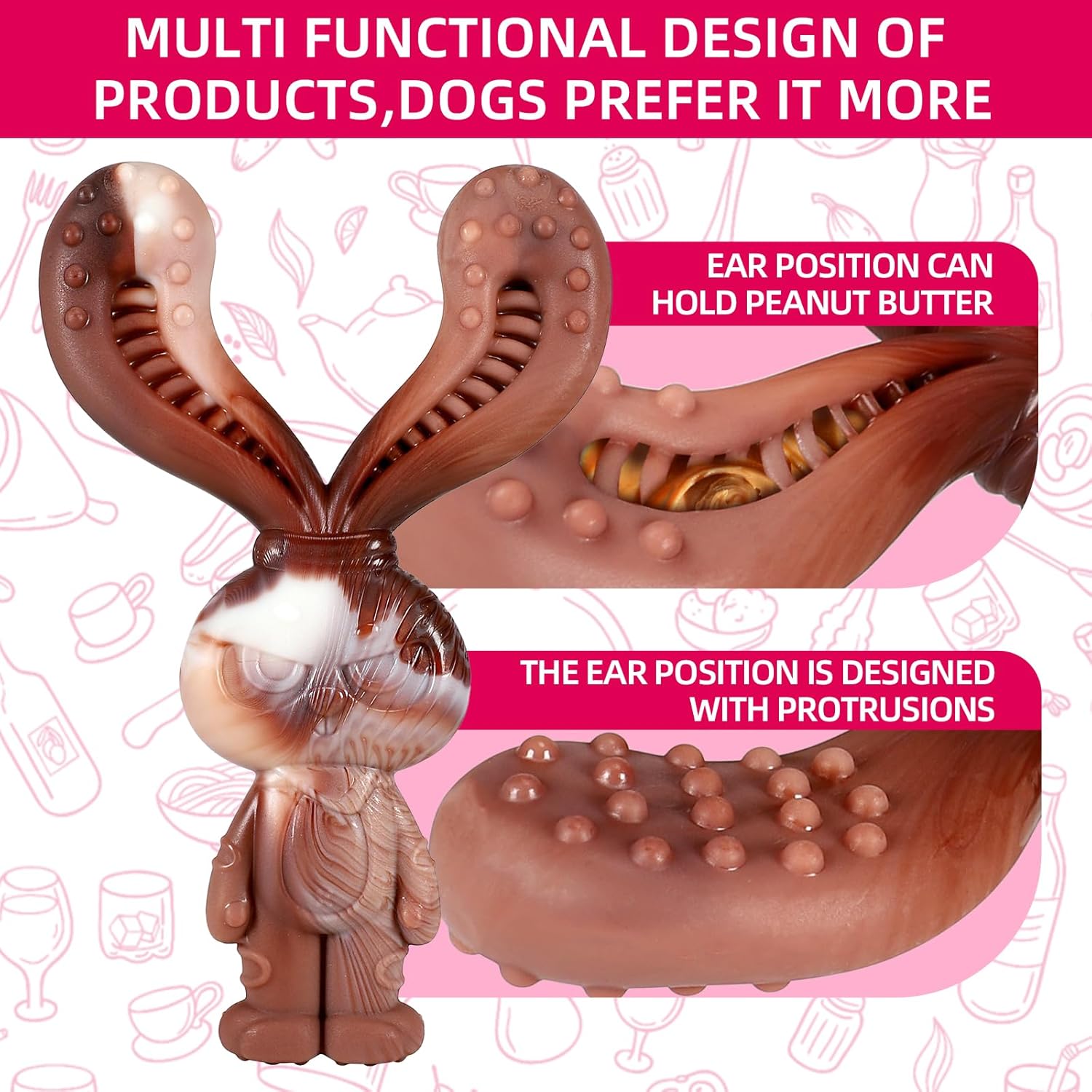Thumbnail 2 de Mapneng Indestructible Nylon Chew Toy for Large Dogs