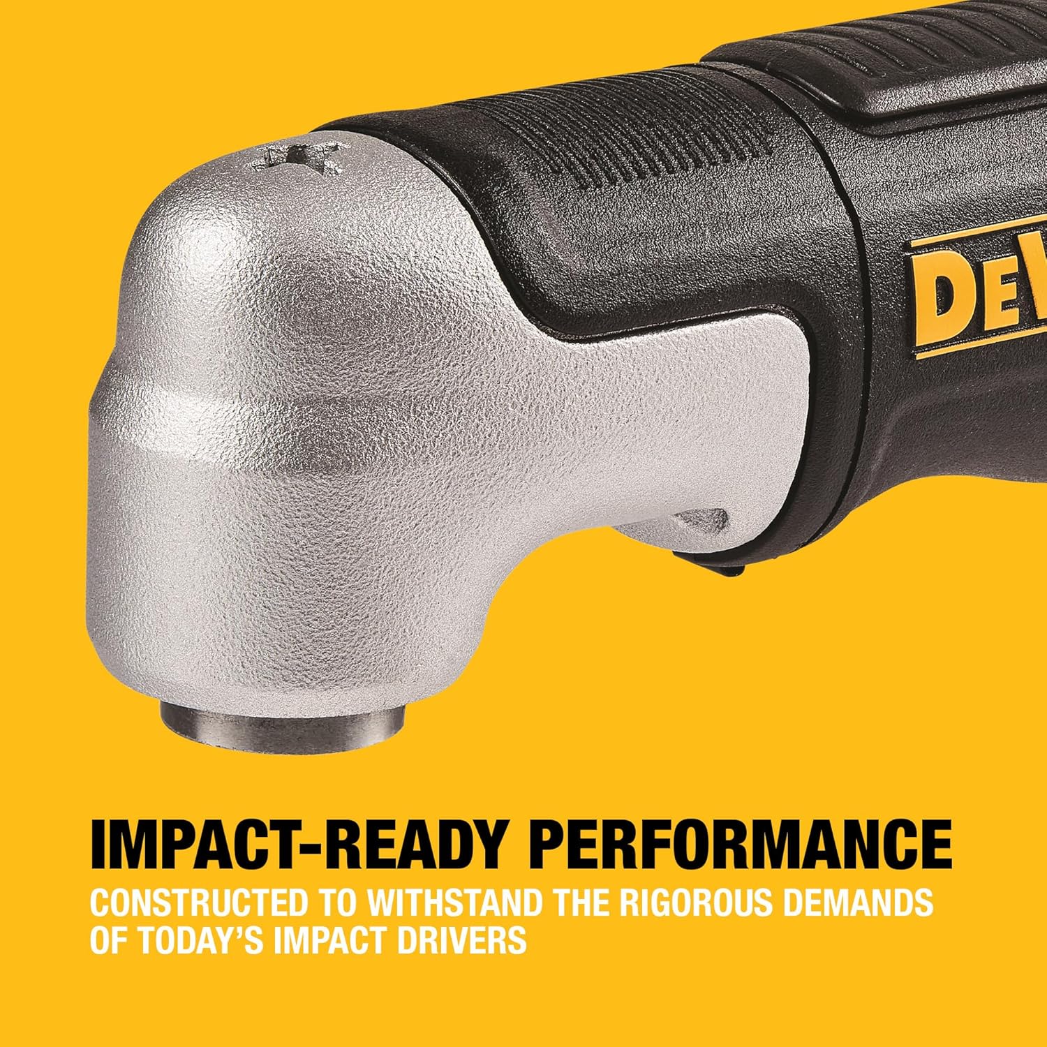 Detalle 2 de Dewalt DT20500 Winkelvorsatz für Schlagschrauber – 1/4" Sechskant, bis 43 Nm