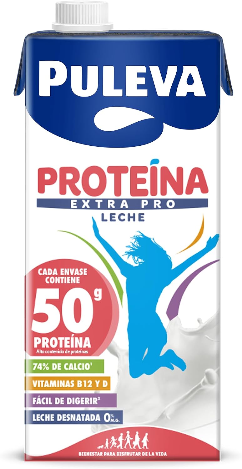 Detalle de Puleva Proteína Extra Pro Pack 6 x 1L: proteína, calcio y vitaminas en una bebida lista para tomar