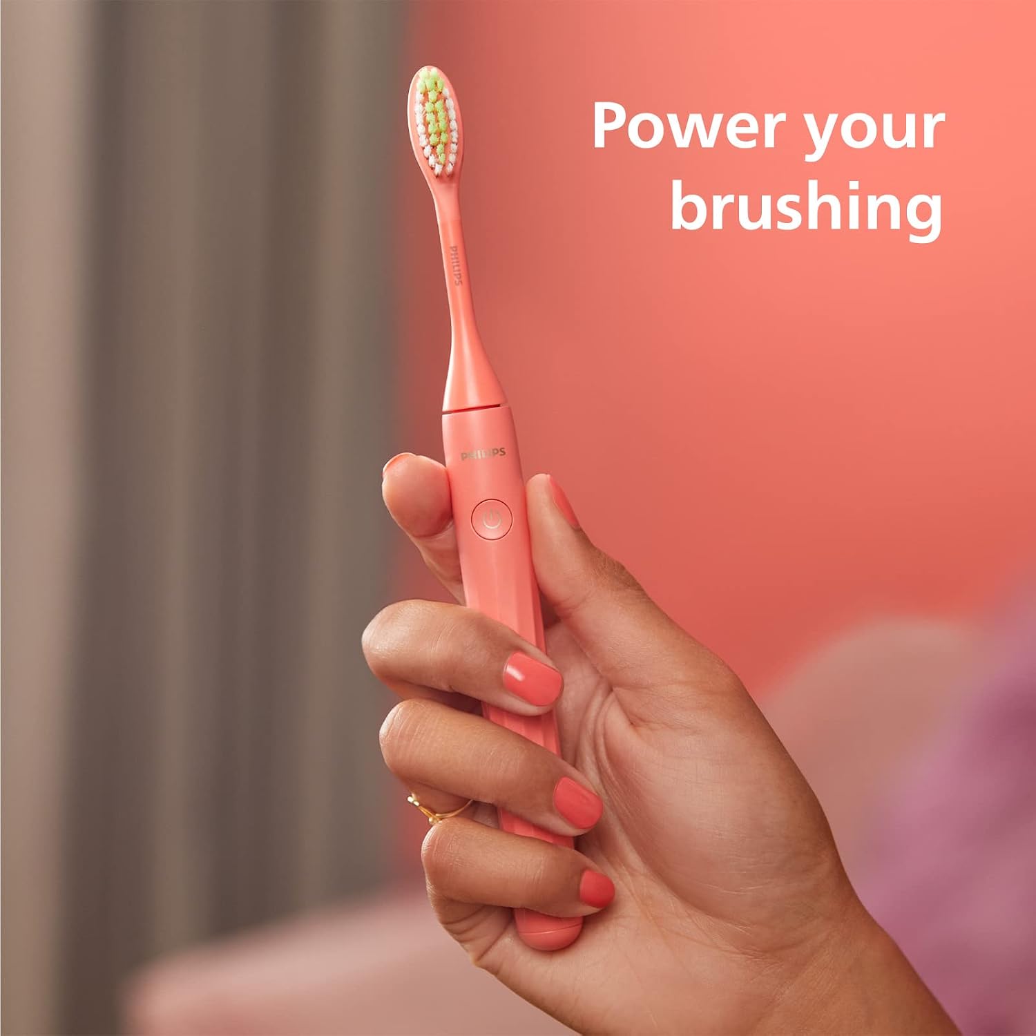 Detalle de Philips One Electric Toothbrush Brush Head - Pack of 2 (BH1022/01), Orange
