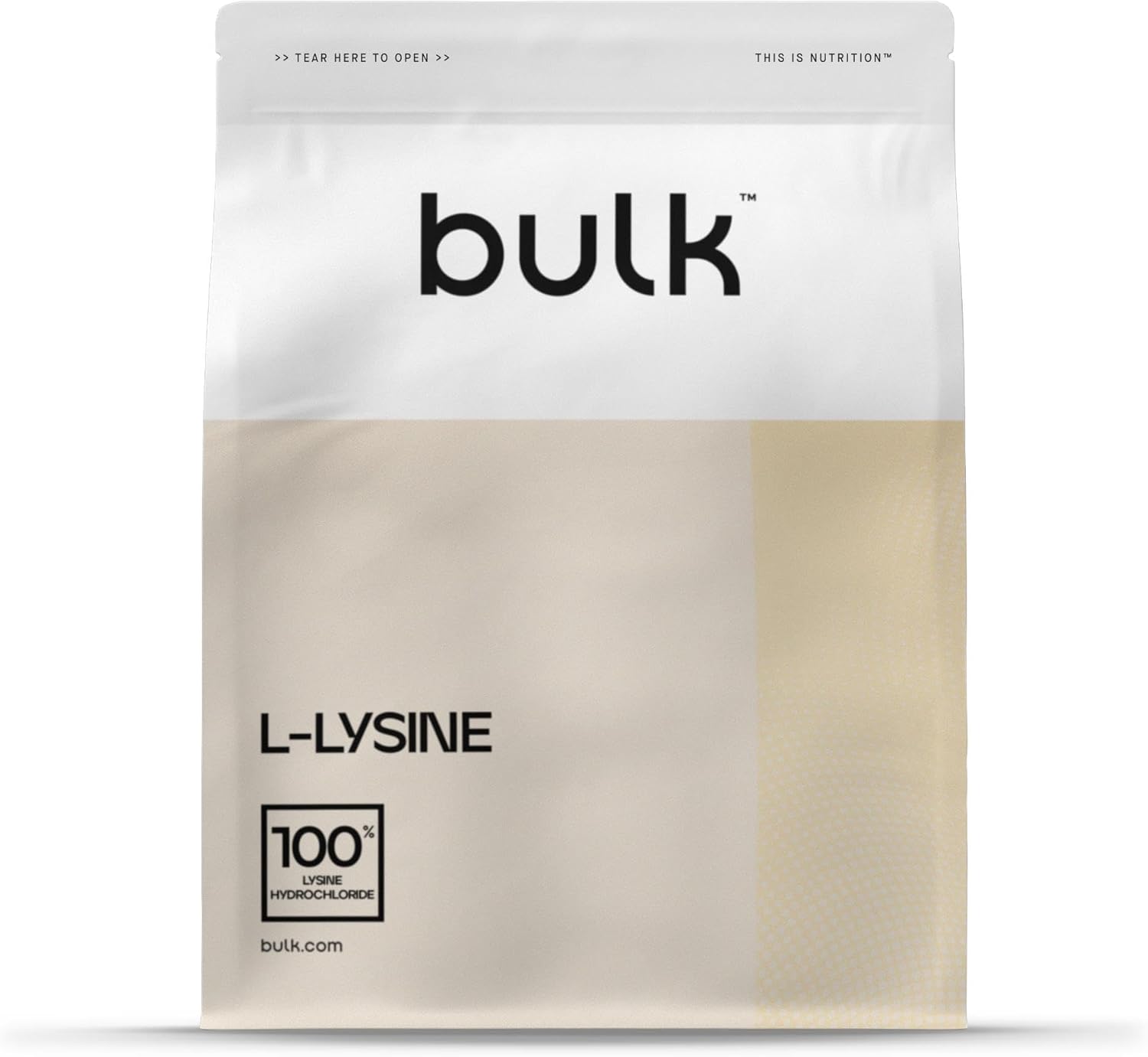 Detalle de Bulk L-Lisina Non aromatizzato, 500 g – 500 porzioni: sintetico, puro e pratico per integrazione proteica