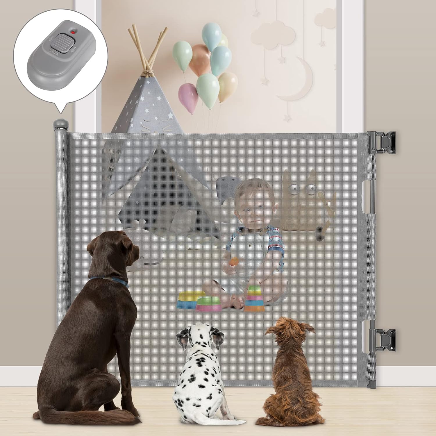 Thumbnail 6 de Retractable Baby Gate Replacement Parts Kit 1
