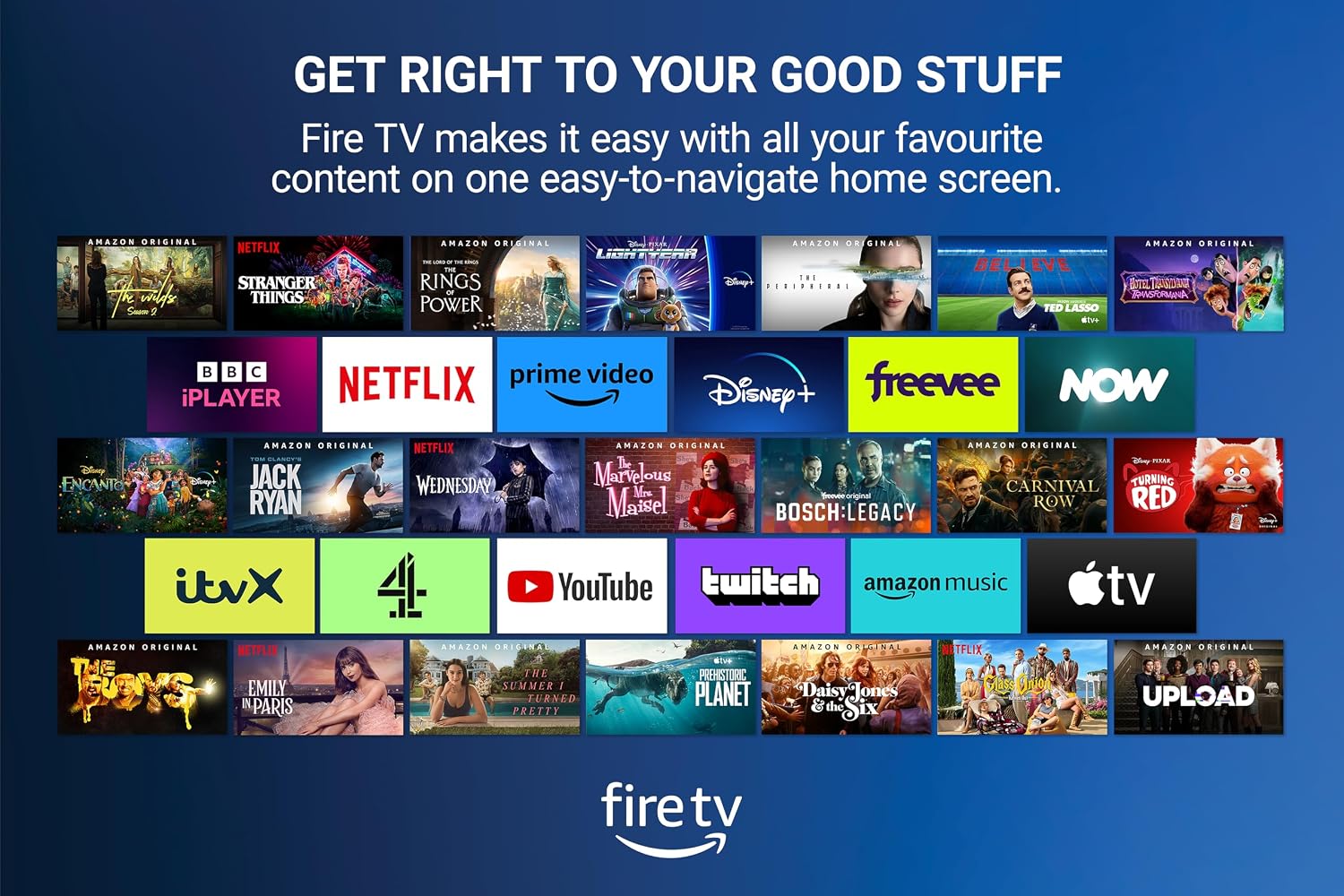 Detalle de Finlux 50" UHD 4K 2026 Fire TV with Freely, Netflix, Dolby Atmos & Vision