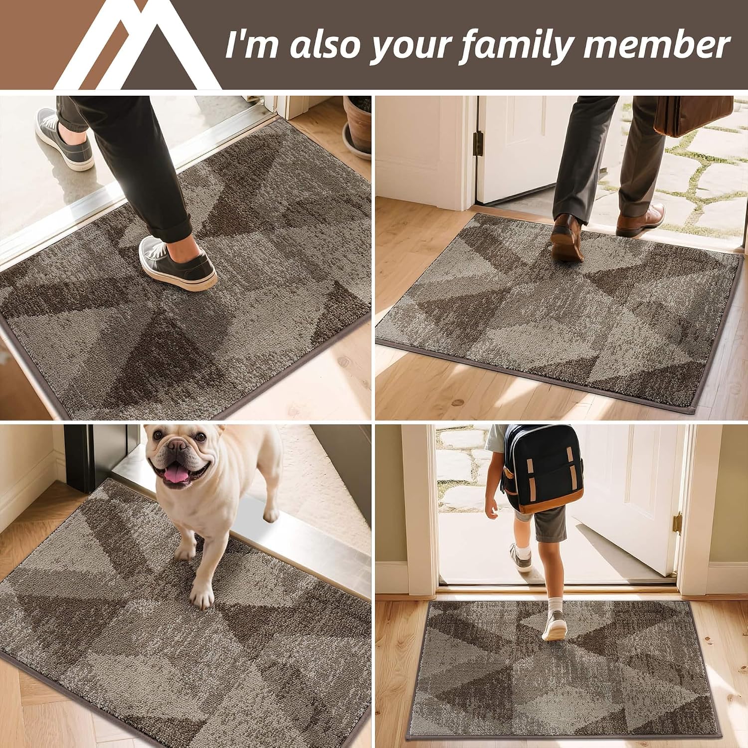 Thumbnail 6 de COSY HOMEER Dirt Trapper Door Mat for Indoor 60 x 90 cm