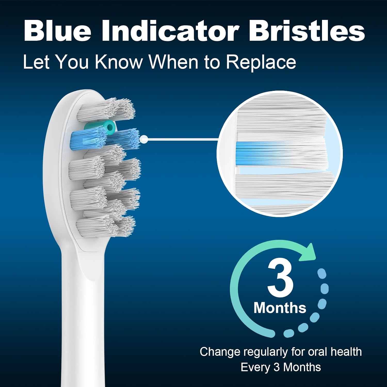 Detalle de FitMount 6-Pack Toothbrush Heads for WaterPik 🦷