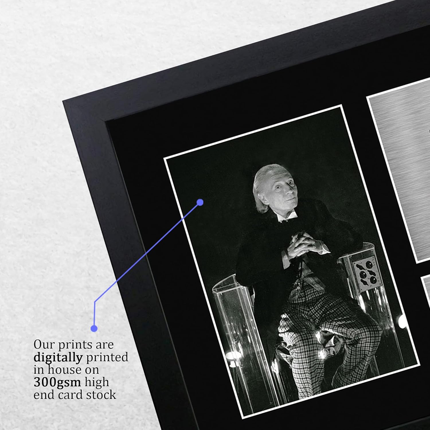 Thumbnail 3 de HWC Trading A4 FR William Hartnell Dr Who First Doctor framed autograph picture (A4 black polycarbonate frame)