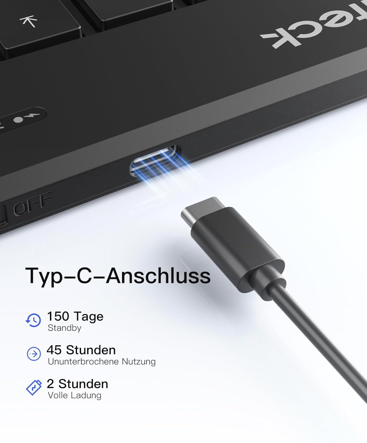 Thumbnail 6 de Inateck Nomad Ergo N0131 faltbare QWERTZ Tastatur 262 g