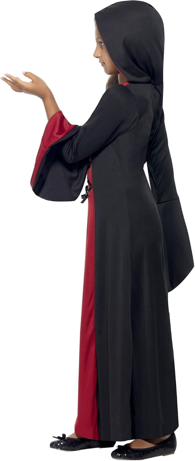 Detalle 2 de Smiffys Costume vamp Rouge et Noir 10-12 ans đ