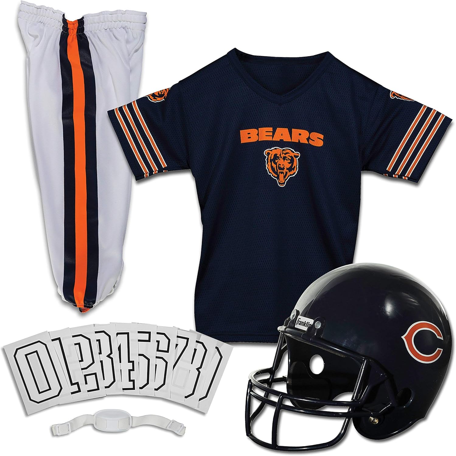 Detalle de Franklin Sports NFL Kids Football Uniform Costume with Helmet, Jersey and Pants