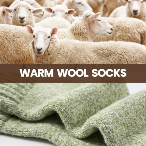 Detalle 2 de Niorasen Women's Thermal Socks, 3 Pairs, Wool with Full Terry Cushioning