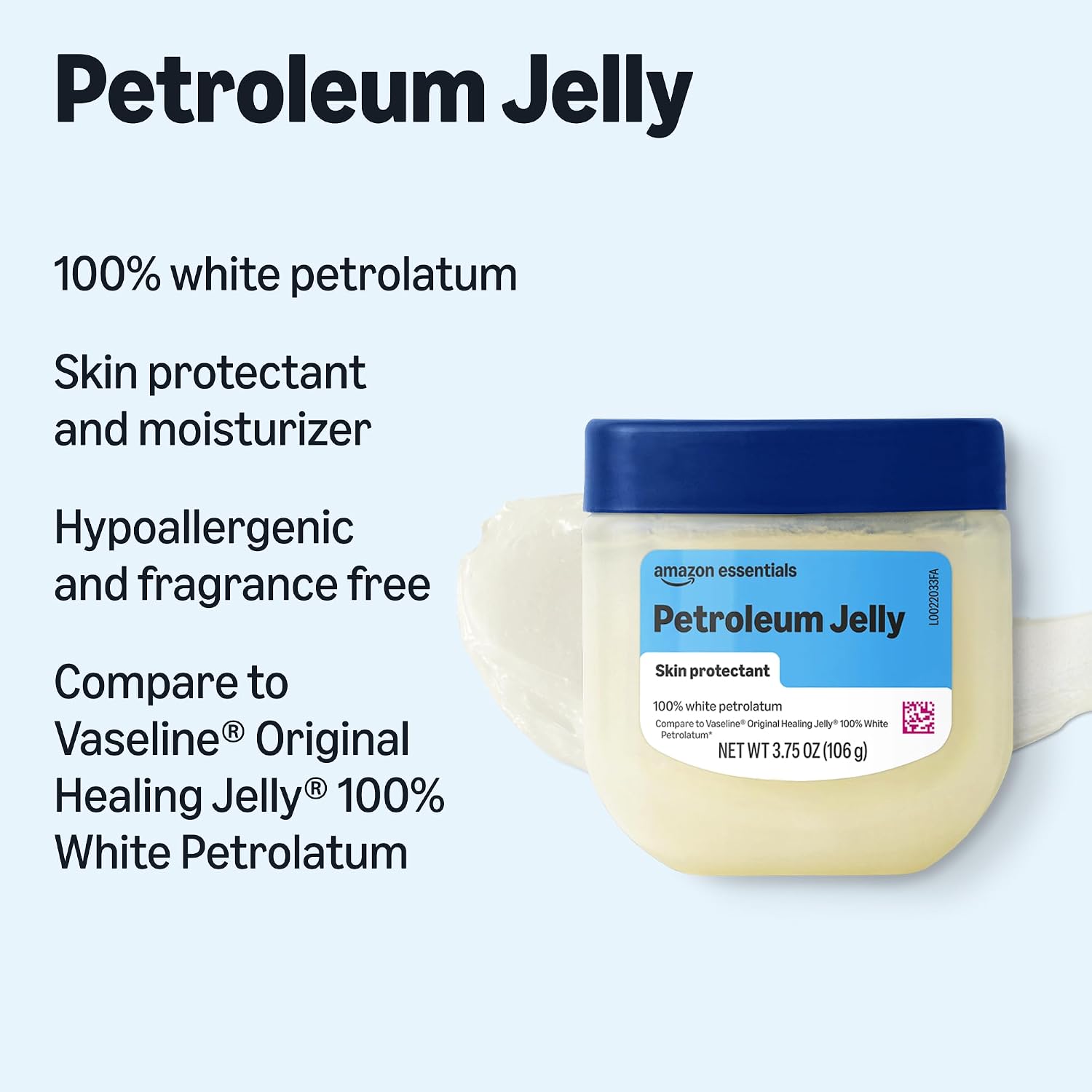 Thumbnail 2 de Amazon Basics Unscented Petroleum Jelly (White Petrolatum) Skin Protectant, 3.75 oz