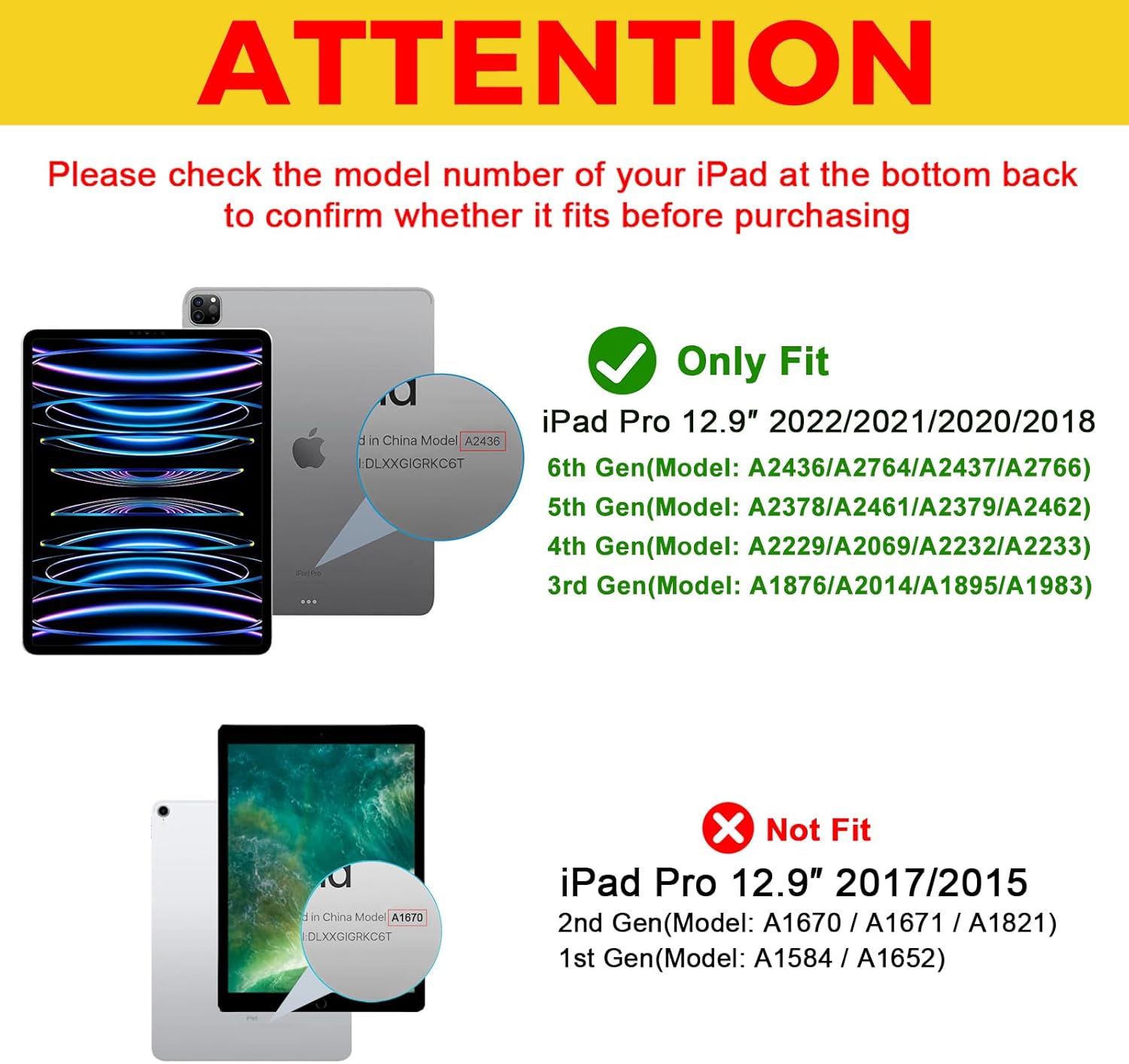 Thumbnail 1 de ProCase Slim Case for iPad Pro 12.9" (6th/5th/4th/3rd Gen) and iPad Air 13" (M3/M2) Dark Blue