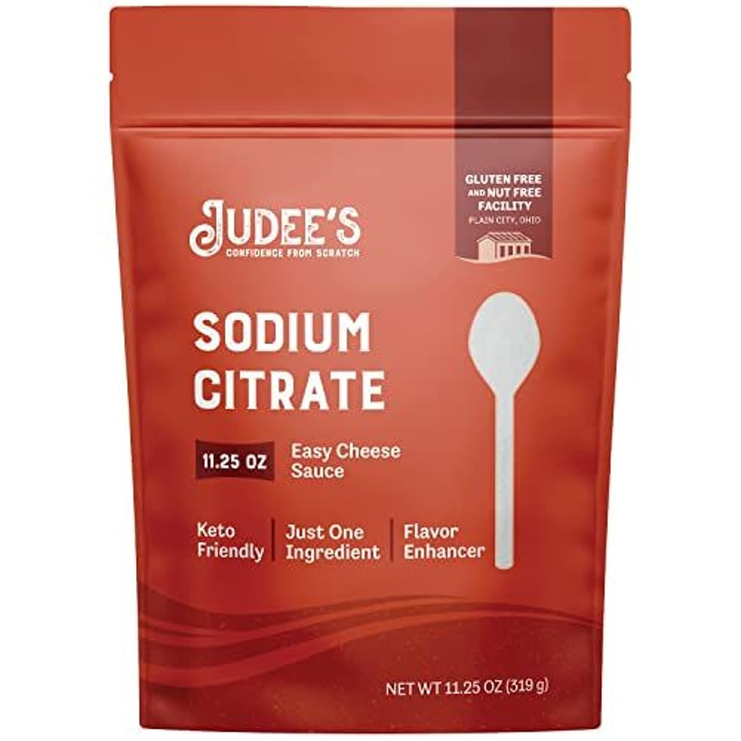 Detalle de Judee's Sodium Citrate Powder, Gluten-Free Cheese Sauce Emulsifier, 11.25 oz