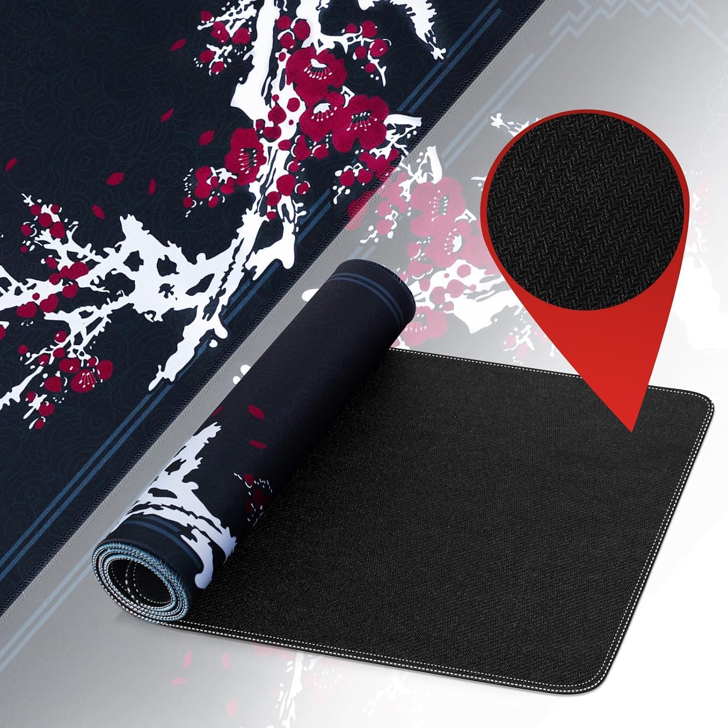 Thumbnail 5 de DESERO Large Gaming Mouse Pad (800 x 300 x 3 mm) — XL Extended Desk Mat