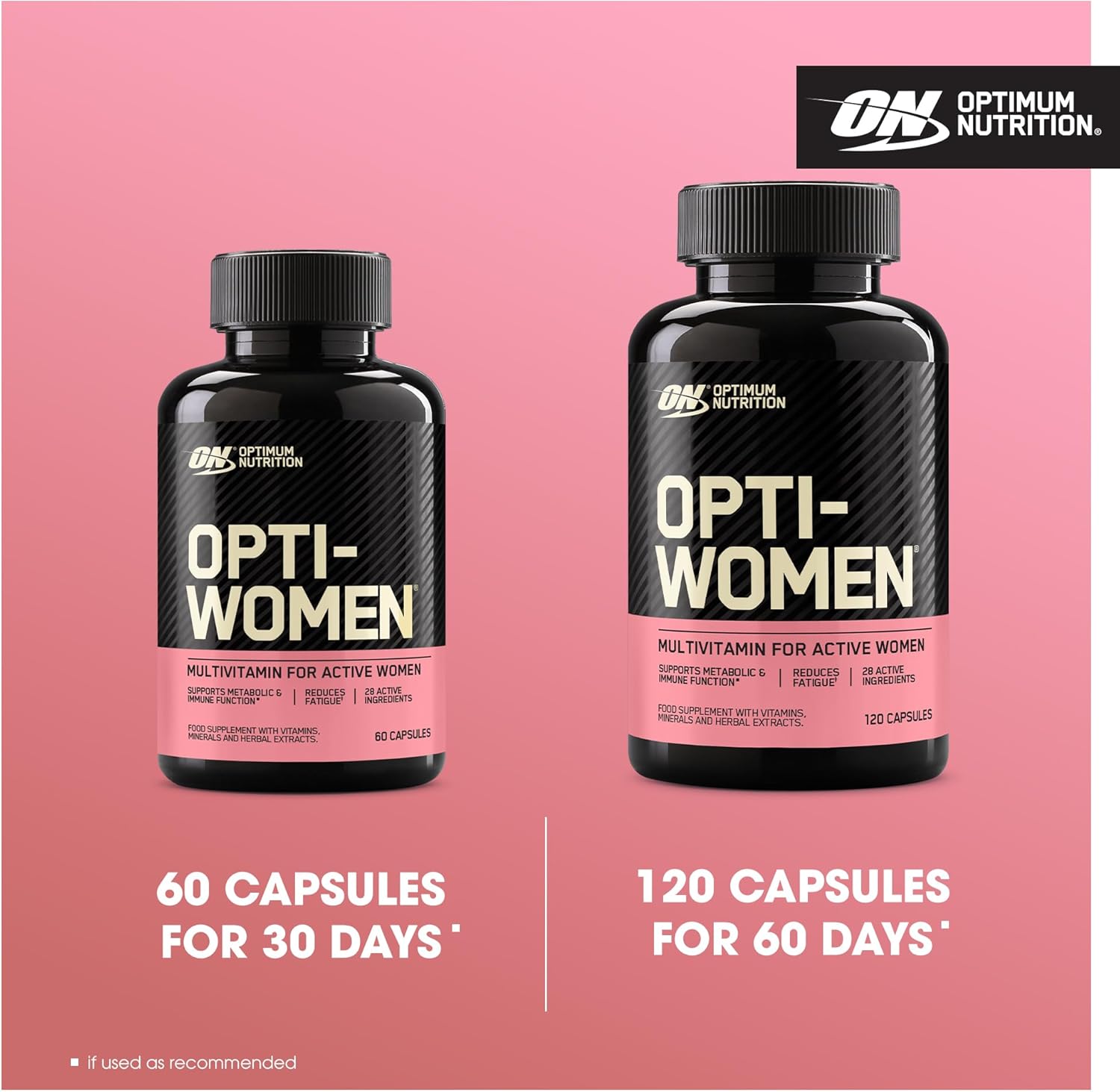 Thumbnail 4 de Optimum Nutrition Opti-Women Multivitamines, 120 gélules — cure de 2 mois