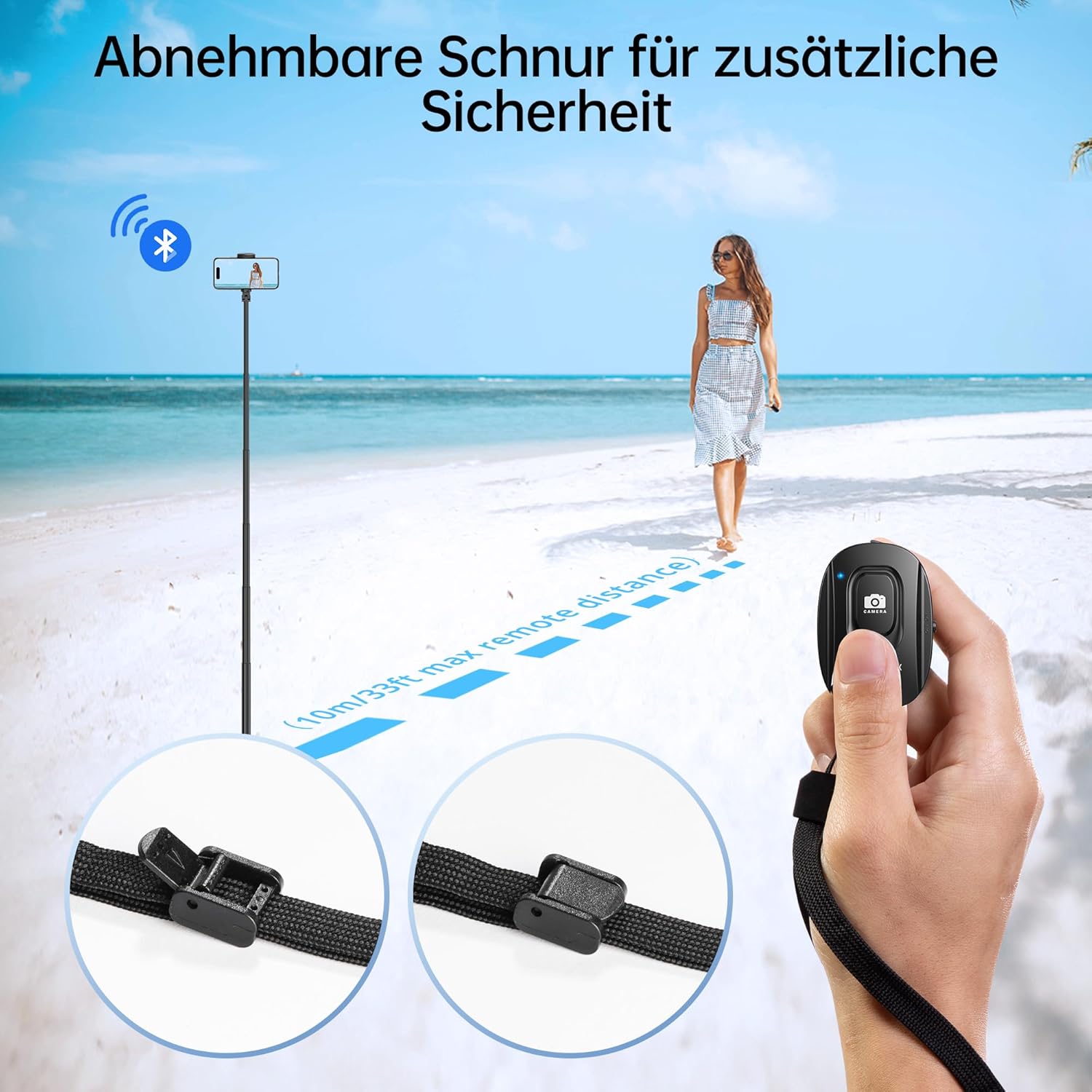 Thumbnail 5 de ATUMTEK Kameraselbstauslöser Bluetooth 5.2, 2er-Pack