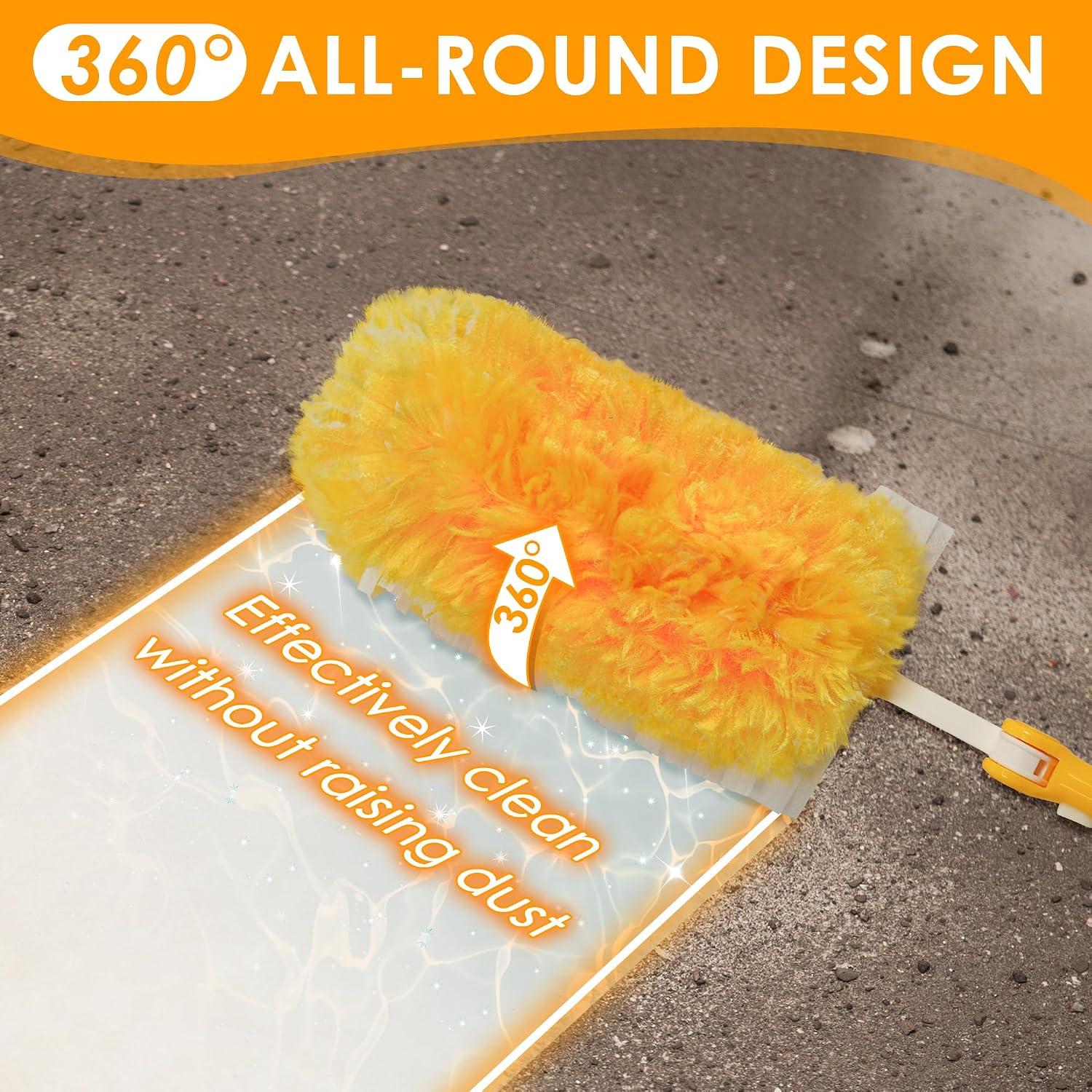 Detalle 2 de NEWE Kit Plumero Atrapapolvo 360° para Swiffer