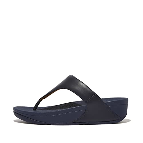 Detalle de Fitflop Women's Lulu Leather Flip Flops, Deepest Blue (7 UK)