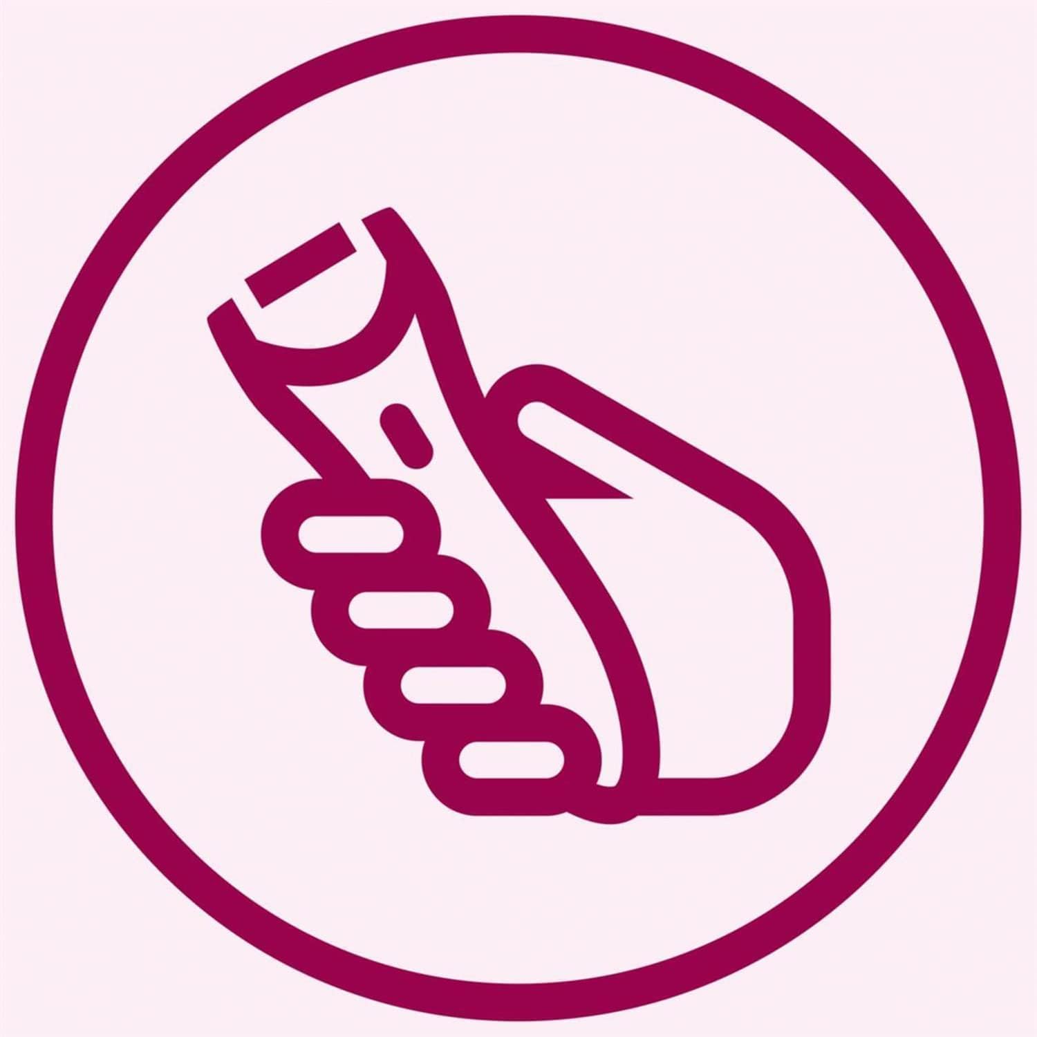 Detalle de Philips Rasoir électrique féminin Rose HP6341/00 – rasage sûr et polyvalent