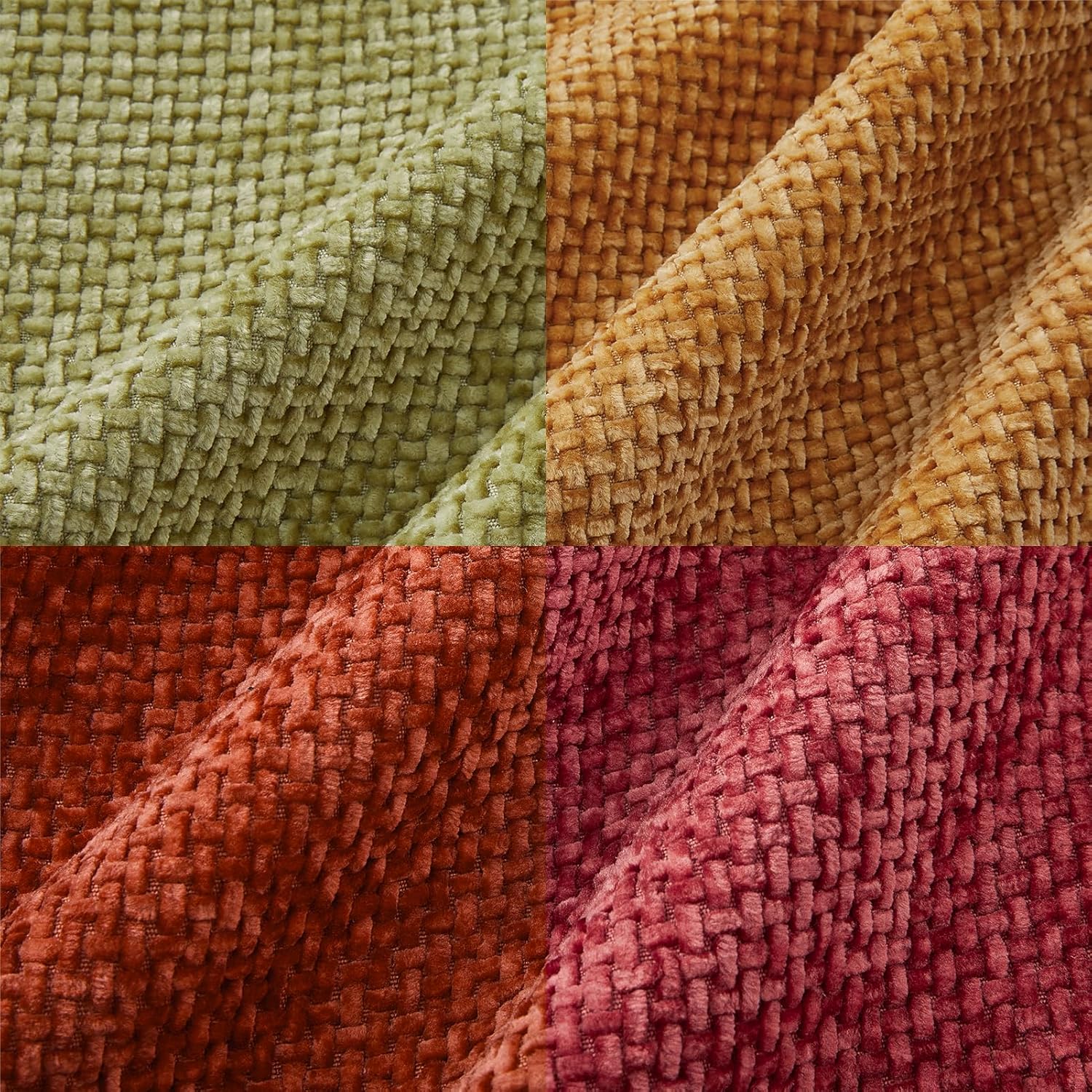 Detalle 2 de Topfinel Funda de Cojín 40x40 Set de 4 Naranja Degradado 🧡