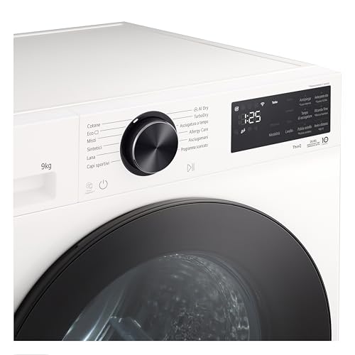 Thumbnail 28 de LG RNX5009NWWB Asciugatrice 9 Kg: AI Dry, Pompa di Calore e Wi-Fi